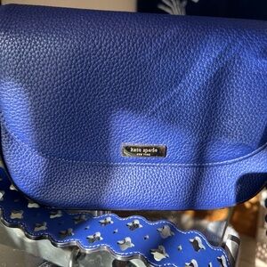 Kate Spade Blue Leather Crossbody Bag